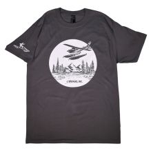 T-shirt, mens, wilderness circle Boss, grey, 2XL