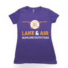 Purple Lake & Air Logo Tee - S