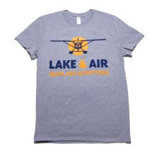Heather Grey Lake & Air Logo Tee