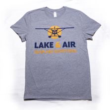 Heather Grey Lake & Air Logo Tee - 2XL