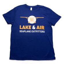 Navy Blue Lake & Air Logo Tee