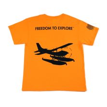 Freedom to Explore Boss 182 Youth Tee in Tennessee Orange