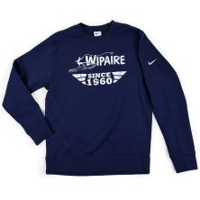 Fleece pullover, crew neck, Wipaire, midnight blue, M