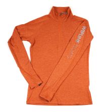 Wipline Floats Women's Quarter Zip Pullover in Clay Orange