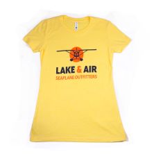 Banana Cream Lake & Air Logo Tee - Small