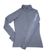 Wipline Floats Women's Quarter Zip Pullover in Grey