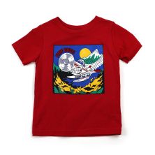 Toddler Fire Boss Tee in Red