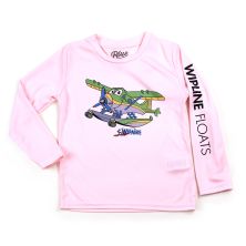 Toddler Seaplane Sun Shirt in Pink